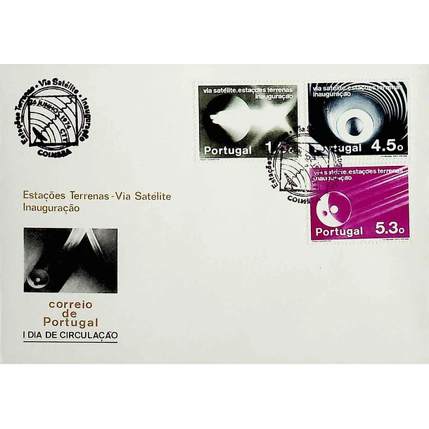 1974 FDC Inauguração das Estações Terrenas das Comunicações Via Satélite