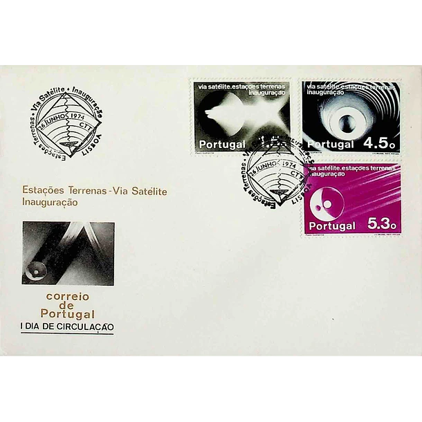 1974 FDC Inauguração das Estações Terrenas das Comunicações Via Satélite