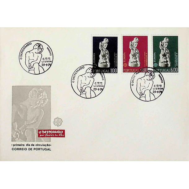 1974 FDC Europa CEPT - Escultura