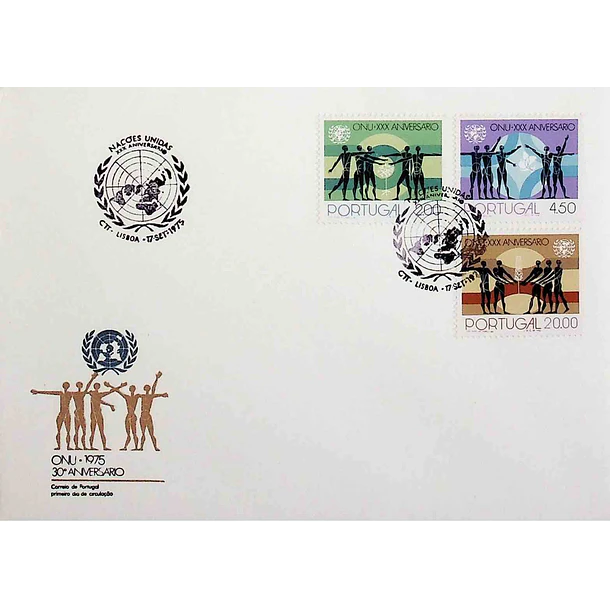 1975 FDC 30º Aniversário das Nações Unidas