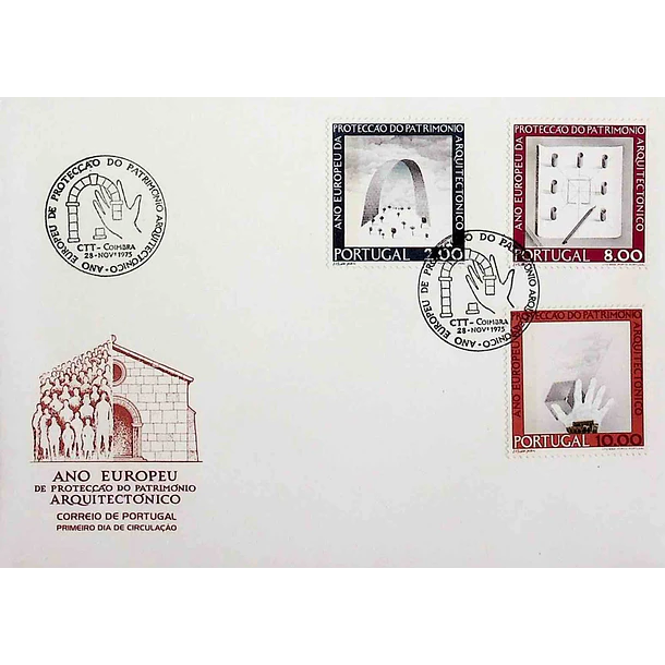 1975 FDC Ano Europeu da Proteção do Património Arquitectónico