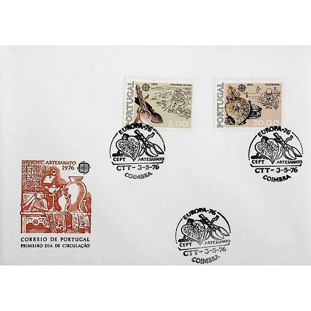 1976 FDC Europa CEPT - Artesanato