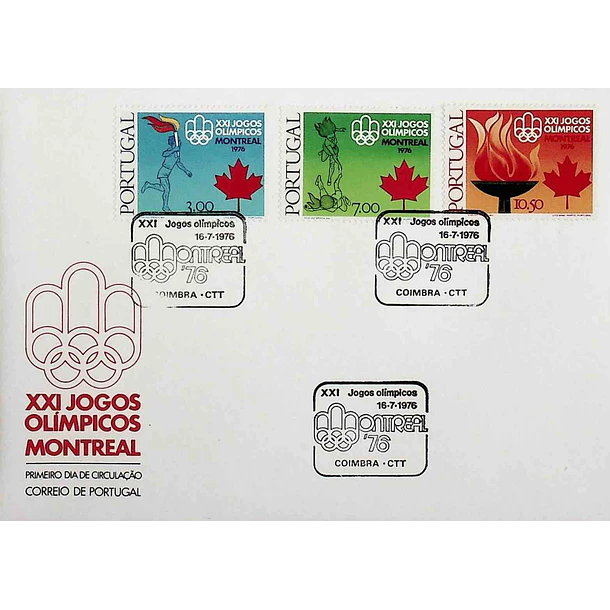 1976 FDC 21.º Jogos Olímpicos - Montreal 1976