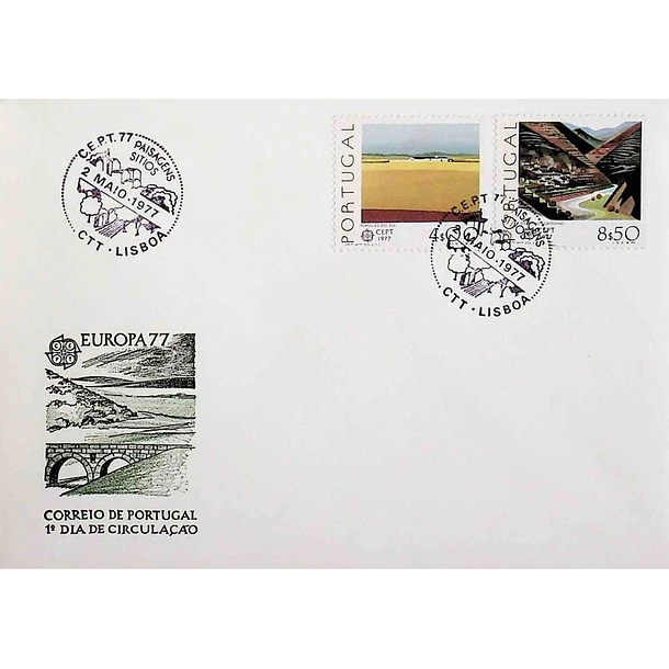 1977 FDC EUROPA CEPT - Paisagens