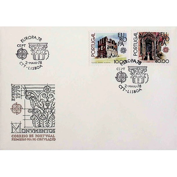 1978 FDC Europa CEPT Monumentos