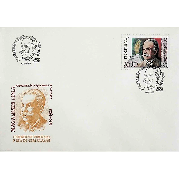 1978 FDC 50 Anos da Morte de Magalhães Lima