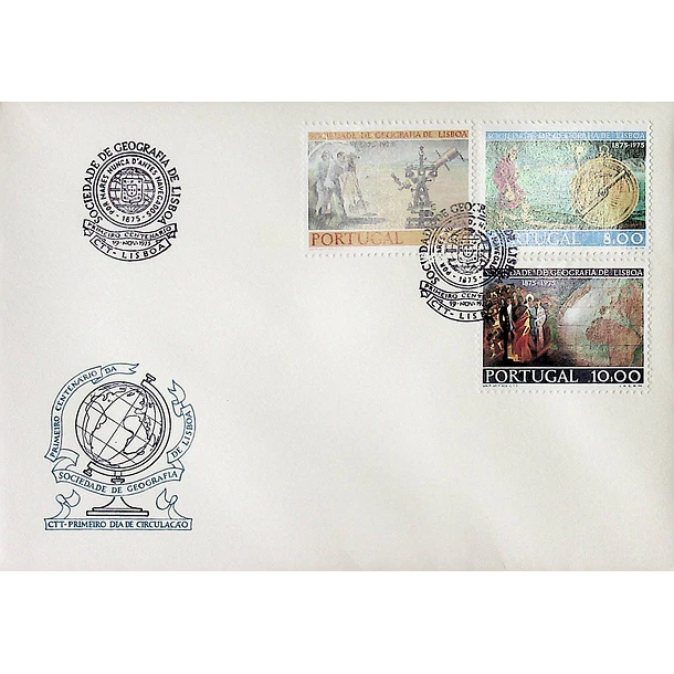 1975 FDC Centenário da Sociedade de Geografia