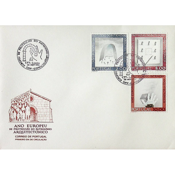 1975 FDC Ano Europeu da Proteção do Património Arquitectónico