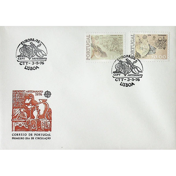 1976 FDC Europa CEPT - Artesanato