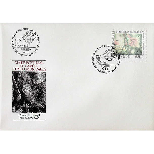 1979 FDC 10 Junho. Dia de Portugal, de Camões e das Comunidades Portuguesas