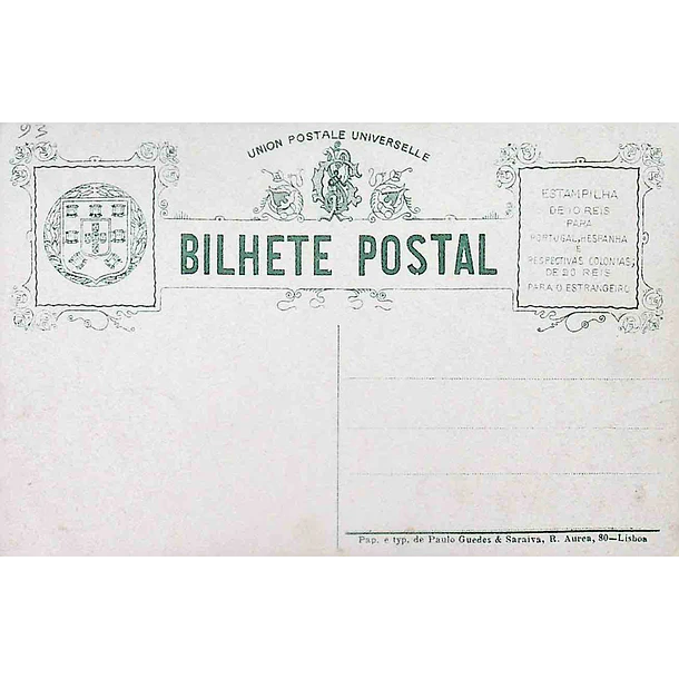 1906 Bilhete Postal de Alcochete. Igreja Matriz