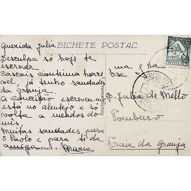 1930's Bilhete Postal de Palmela. Vale dos Barris