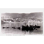 1950's Bilhete Postal de Sesimbra. Uma vista parcial da Enseada e a Vila 1