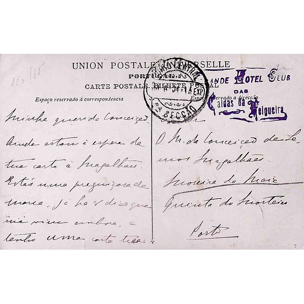 1904 Bilhete Postal de Sines. Antiga Fortaleza