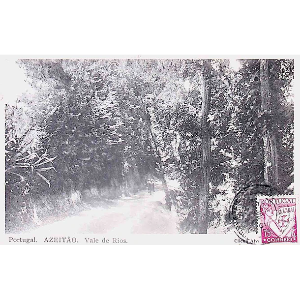 1931 Bilhete Postal de Azeitão. Vale de Rios