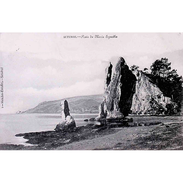 1904 Bilhete Postal de Setúbal. Praia da Maria Esguelha