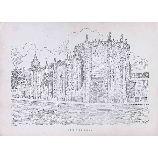 1960's Bilhete Postal de Setúbal. Igreja de Jesus