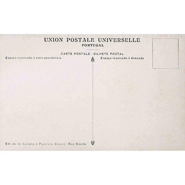 1900's Bilhete Postal de Vila Real. Largo de Luís de Camões