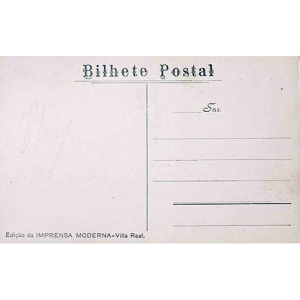 1910's Bilhete Postal de Vila Real. Panorama