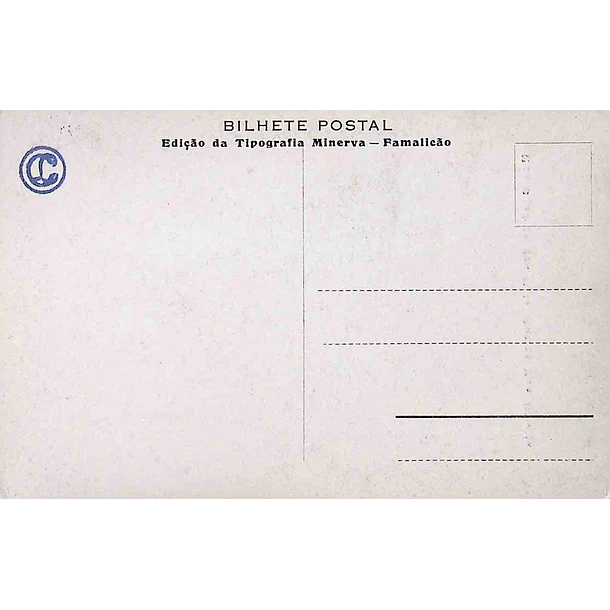 1929 Bilhete Postal de Vila Nova de Famalicão. Rua Cândido dos Reis
