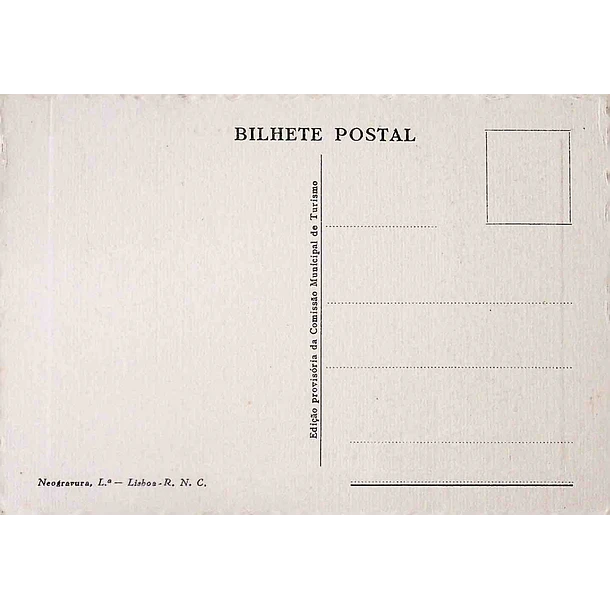 1940's Bilhete Postal de Castelo Branco. Domus Municipalis