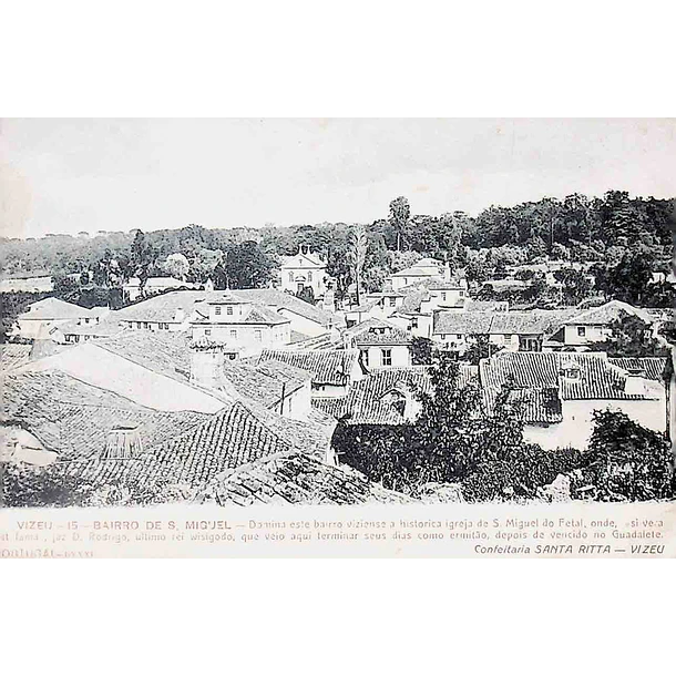 1900's Bilhete Postal de Viseu. Bairro de S. Miguel