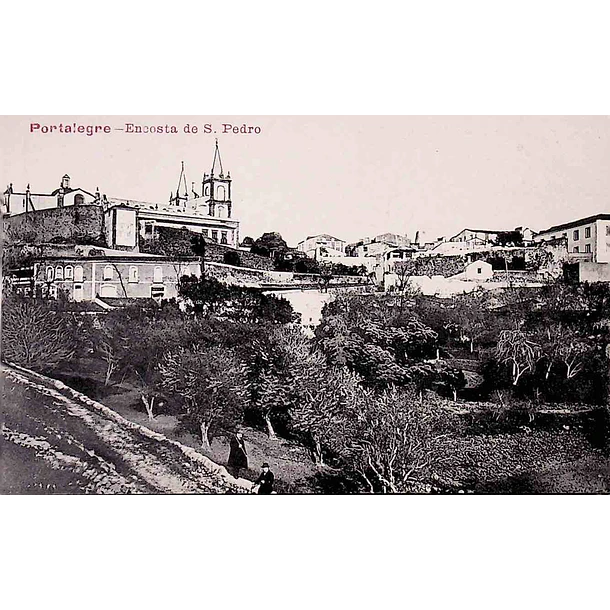 1914 Bilhete Postal de Portalegre. Encosta de S. Pedro