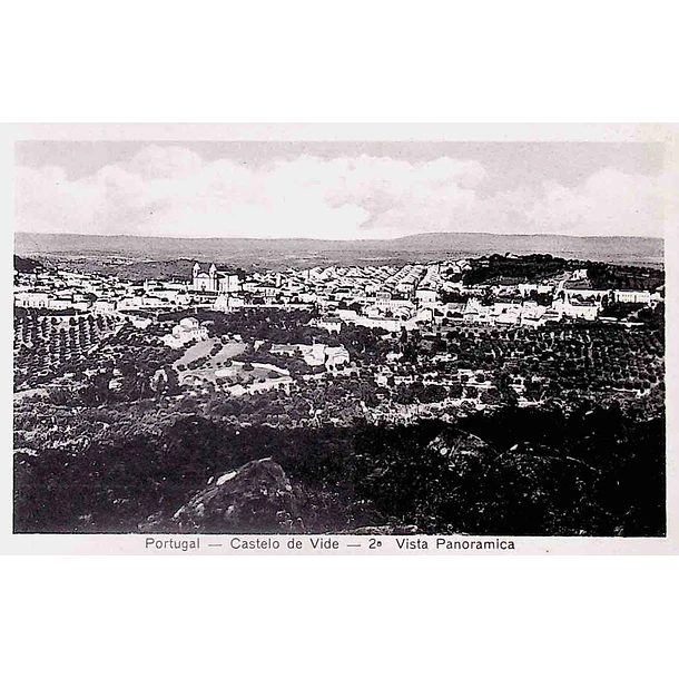 1930's Bilhete Postal de Castelo de Vide. 2ª Vista Panorâmica