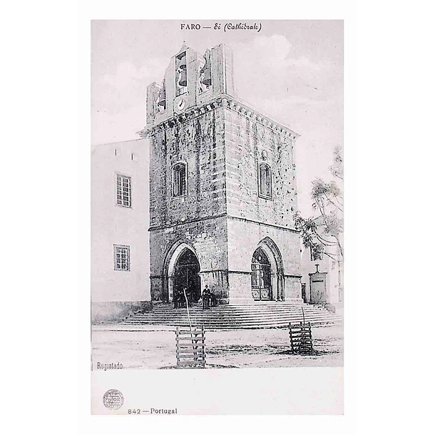 1904 Bilhete Postal de Faro. Sé