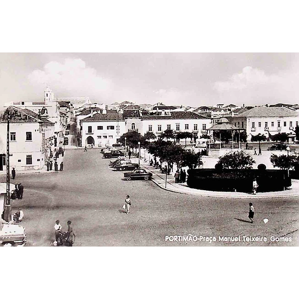 1950's Bilhete Postal de Portimão. Praça Manuel Teixeira Gomes