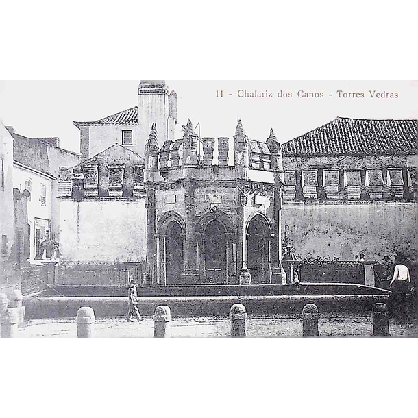 1910's Bilhete Postal de Torres Vedras. Chafariz dos Canos