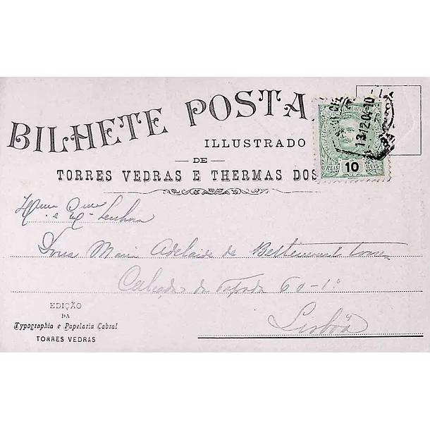 1900's Bilhete Postal de Torres Vedras. Porta do Castelo