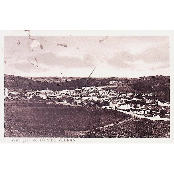 1925 Bilhete Postal de Torres Vedras. Vista Geral