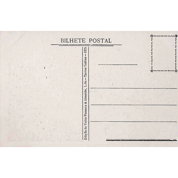 1925 Bilhete Postal da Praia de Santa Cruz