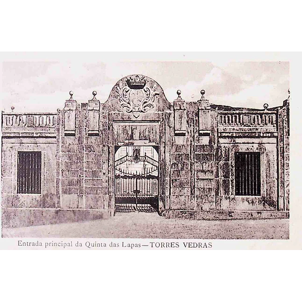1925 Bilhete Postal de Torres Vedras. Entrada Principal da Quinta das Lapas