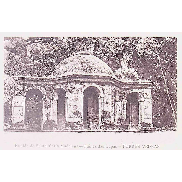 1925 Bilhete Postal de Torres Vedras. Ermida de Santa Maria Madalena - Quinta das Lapas