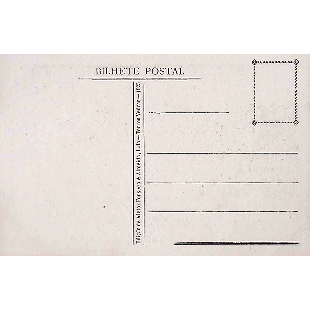 1925 Bilhete Postal de Torres Vedras. Pórtico da Igreja de S. Pedro
