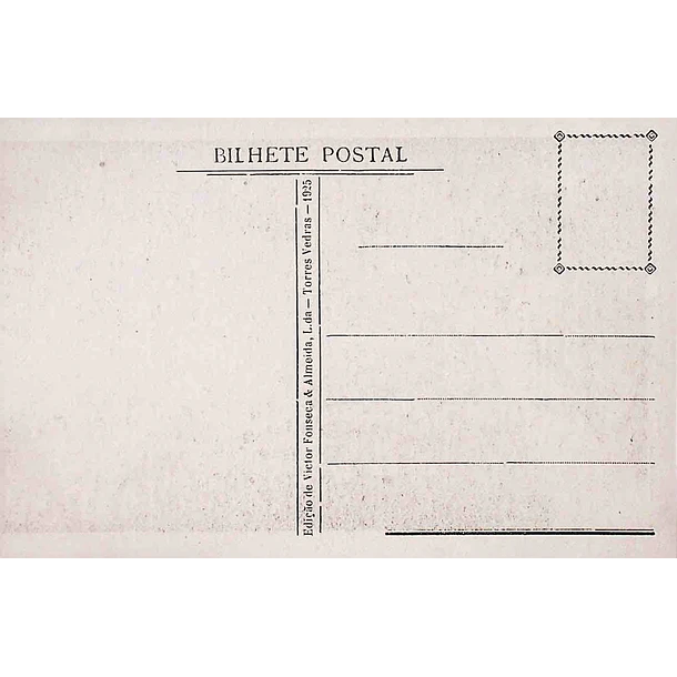 1925 Bilhete Postal de Torres Vedras. Rua das Palmeiras - Quinta das Lapas