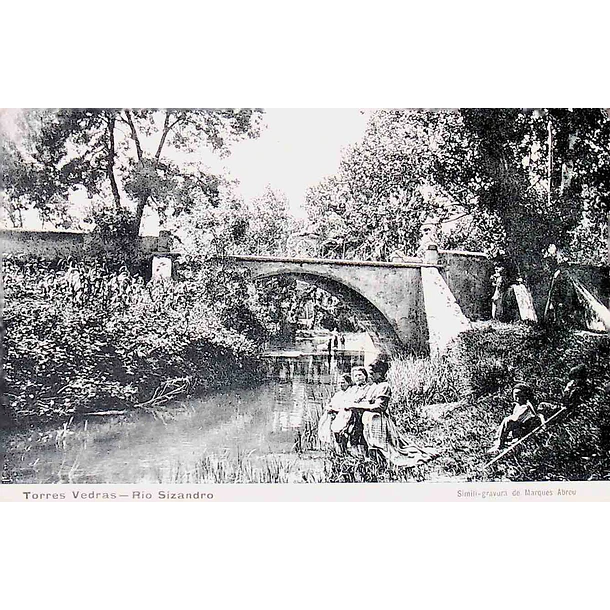 1910's Bilhete Postal de Torres Vedras. Rio Sizandro