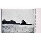 1940's Bilhete Postal da Praia de Santa Cruz. Praia do Penedo do Guincho 1