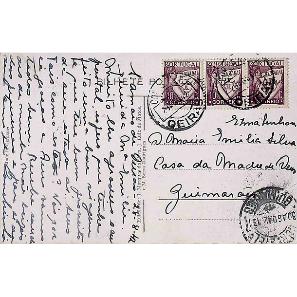 1930's Bilhete Postal de Oeiras. Largo do Pelourinho