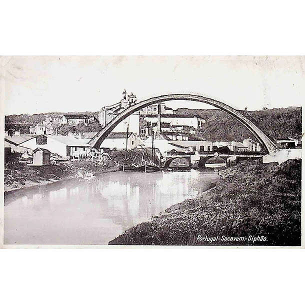 1940's Bilhete Postal de Sacavém. Sifão