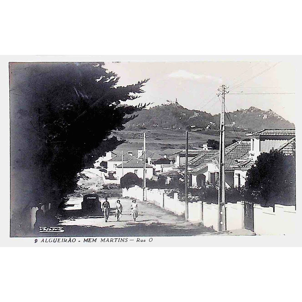 1950's Bilhete Postal de Algueirão-Mem Martins. Rua 0