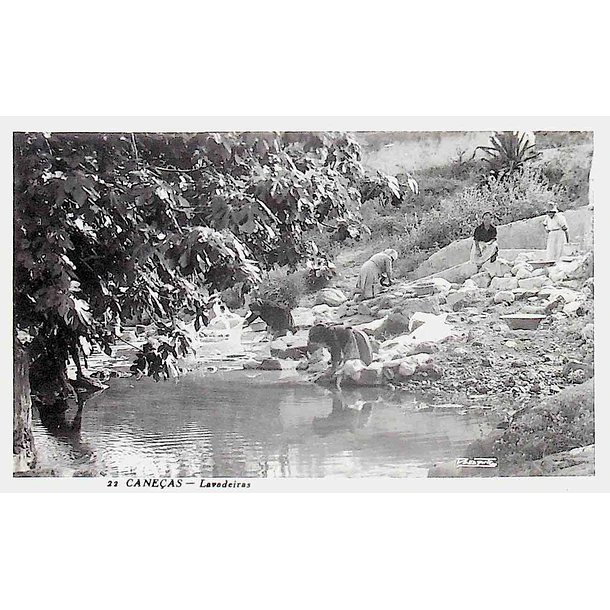 1950's Bilhete Postal de Caneças. Lavadeiras