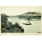 1940's Bilhete Postal da Praia da Areia Branca. Ponte sobre a Foz do Rio Grande 1