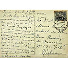 1940's Bilhete Postal da Praia da Areia Branca. Ponte sobre a Foz do Rio Grande 2