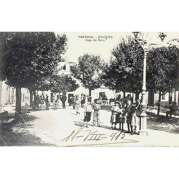 1910's Bilhete Postal da Ericeira. Jogo da Bola