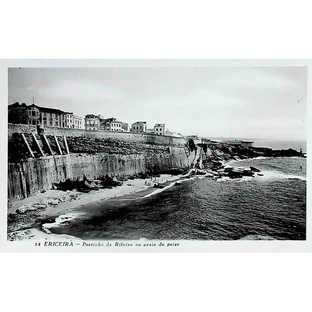 1950's Bilhete Postal da Ericeira. Portinho da Ribeira