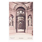 1900's Bilhete Postal de Mafra. Atrío da Igreja do Convento 1