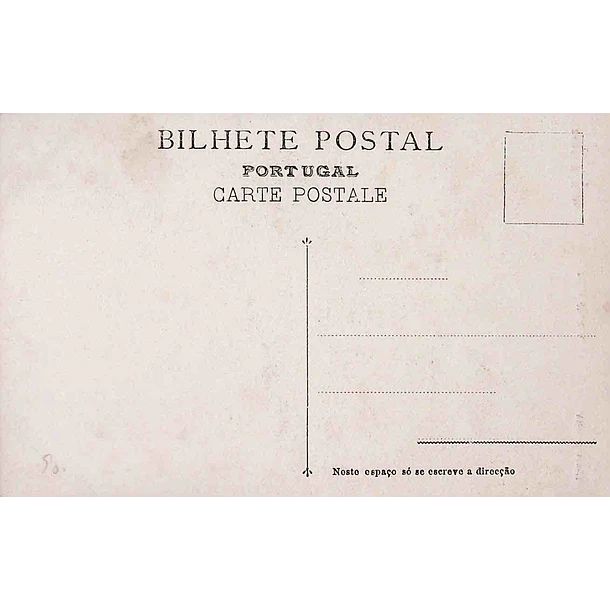 1900's Bilhete Postal de Mafra. Atrío da Igreja do Convento